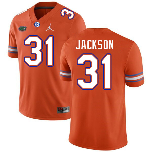 Florida Gators #31 Evan Jackson College Football Jerseys Stitched-Orange